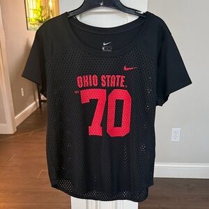 Nike Ohio State Black Mesh shirt/jersey ladies Medium